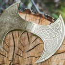 Double bit axe Head Hand forged High carbon steel handmade Viking Axe Gift