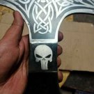 Custom Double Head Hand Forged Viking Axe with High Carbon Steel head