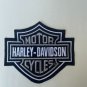 Harley Davidson Classic Gray Logo Sew-on Patch 9' X 7' embroidery Patch -