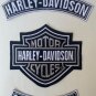 Harley Davidson Classic Gray Logo Sew-on Patch Top Bottom Rocker PATCH-