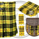 Scottish 8 Yard Traditional McLeod of Lewis Kilts & Matching Accessories Tartan Clan
