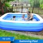 Thickened Rectangular Inflatable Pool Swimming Family Kids Childs Home Garden
