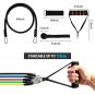 11 PCS Resistance Band Set Yoga Pilates Abs Exercise Fitness Tube Workout Bands