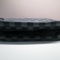 black luxury checkered make up bag travel case 3.1x 8.2x 6.3