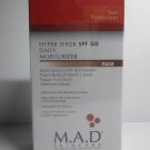 M.A.D skincare hyper sheer daily moisturizer with sunscreen  SPF 50  50g NEW