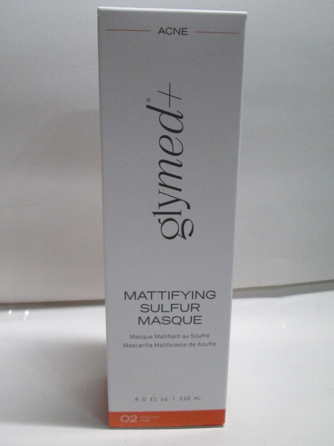 Glymed Plus Mattifying Sulfur Masque 4fl.oz 118ml New