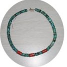 NATURAL TURQUOISE & CORAL NECKLACE TCN57056