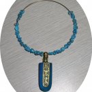 TURQUOISE NUGGETS & BOTTLE ON MEMORY WIRE TMW34536