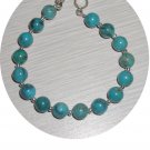 ROUND TURQUOISE & STERLING BRACELET TB335