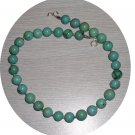 ROUND TURQUOISE & STERLING NECKLACE TN118064