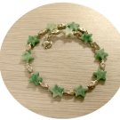 STAR SHAPPED GREEN TURQUOISE MEMORY WIRE BRACELET TB125