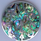 Taxco Mexican Silver Brooch with inlaid Abalone