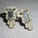 Vintage Rhinestone Fur Clips