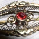 Vintage gold filigree brooch late 1800's