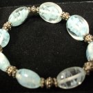 Vintage Blue & White Indian Glass bead bracelet