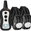 PATPET Dog Training Collar Set - 2 Electric Dog Collars with Remote for Small, Medium & Large Breeds
