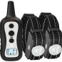 PATPET Dog Training Collar Set - 2 Electric Dog Collars with Remote for Small, Medium & Large Breeds