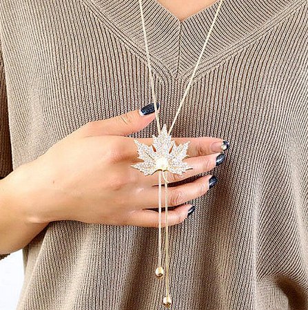 Maple Leaf Gold Necklace