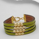 Greean Leather Bracelet
