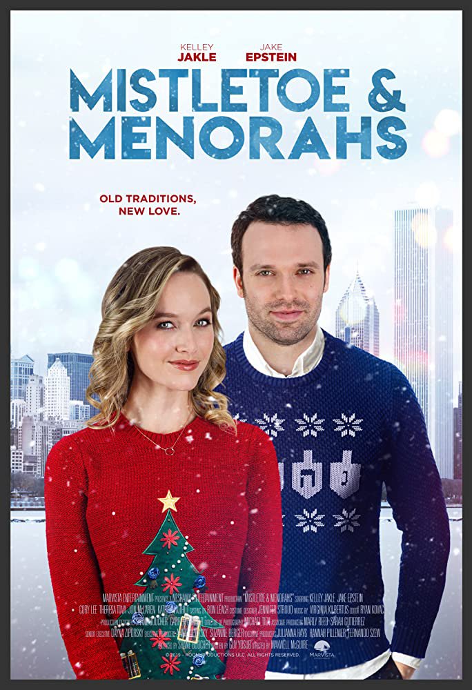 Mistletoe & Menorahs DVD 2019 Lifetime Movie Kelley Jakle Jake Epstein