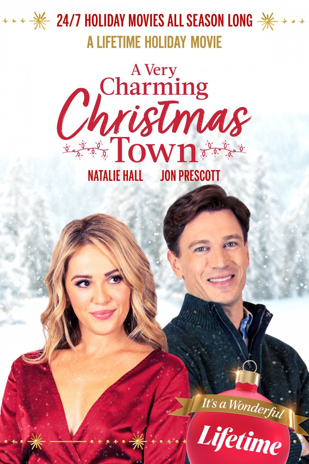 A Very Charming Christmas Town DVD 2020 Lifetime Movie Natalie Hall Jon Prescott