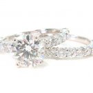 Platinum Prong 1.20 ct Diamond Engagement Ring Set