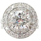 14k Gold 4.40ct Prong Diamond Engagement Ring Set