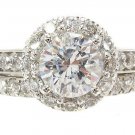 18k Gold 2.80 ct Prong Diamond Engagement Ring Set