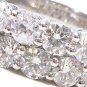 18k Gold 2.60 ct Prong Set Diamond Engagement Ring Set