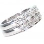 18k Gold 2.60 ct Prong Set Diamond Engagement Ring Set
