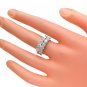 18k Gold 2.60 ct Prong Set Diamond Engagement Ring Set