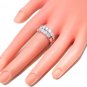 18k Gold 2.60 ct Prong Set Diamond Engagement Ring Set