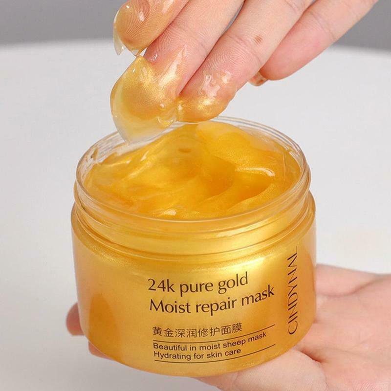 24k Bio Gold Collagen Facial Mask Anti Aging Anti Wrinkle Anti Toxin Anti Acne 3975