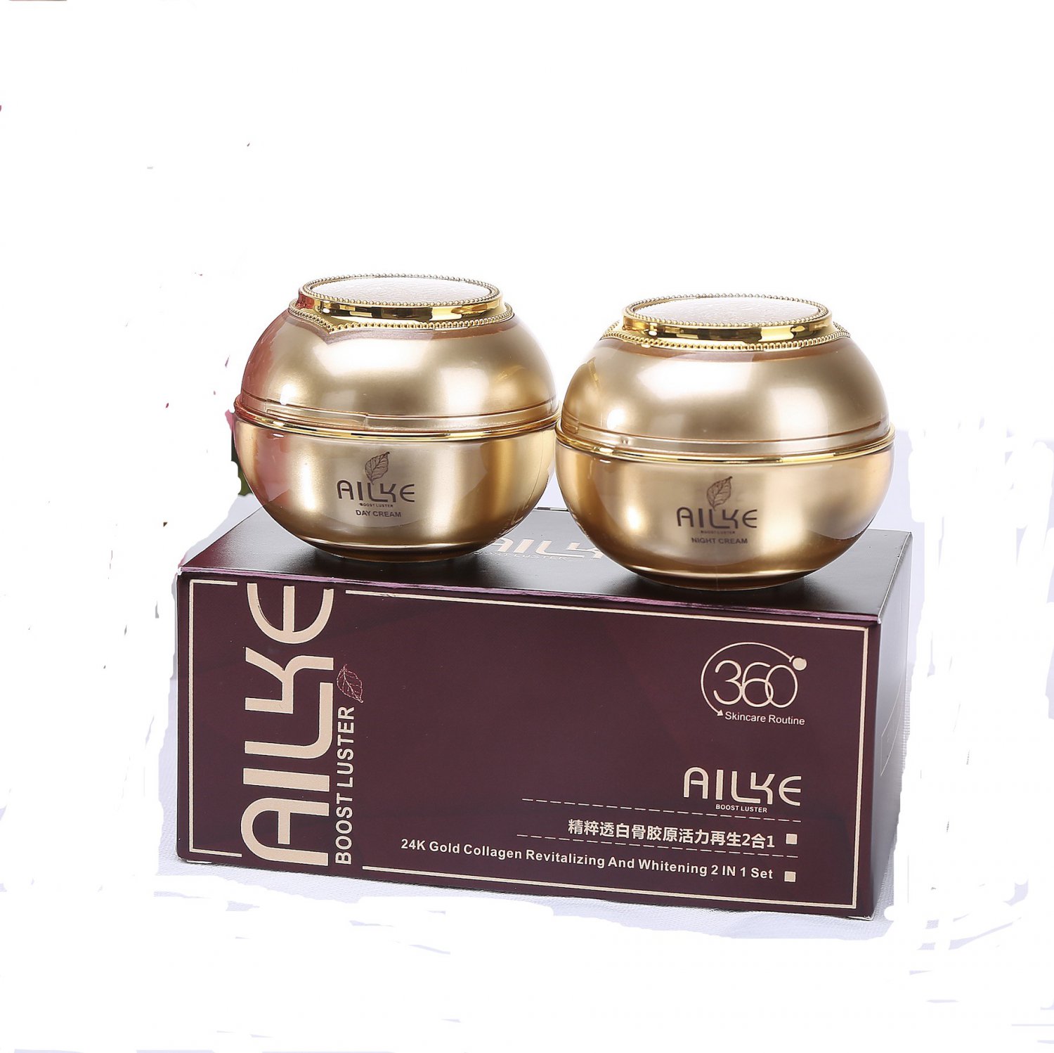 Ailke  Col&Atilde;&iexcl;geno Revitalizante Antienvejecimiento Iluminador D&Atilde;&shy;a y Noche Reafirmante Juego de