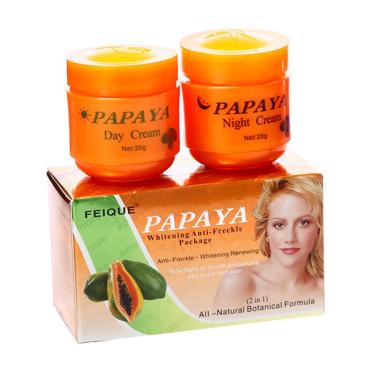 Papaya Freckle Dark Spot Sun Spots Melasma removing cream 2pcs