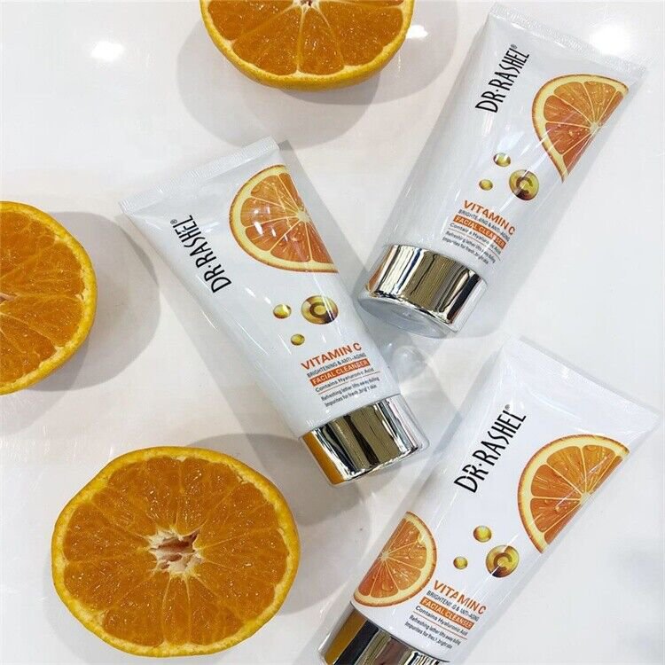 Dr Rashel Vitamin C Facial Cleanser Hyaluronic Acid Antioxidant Face Wash
