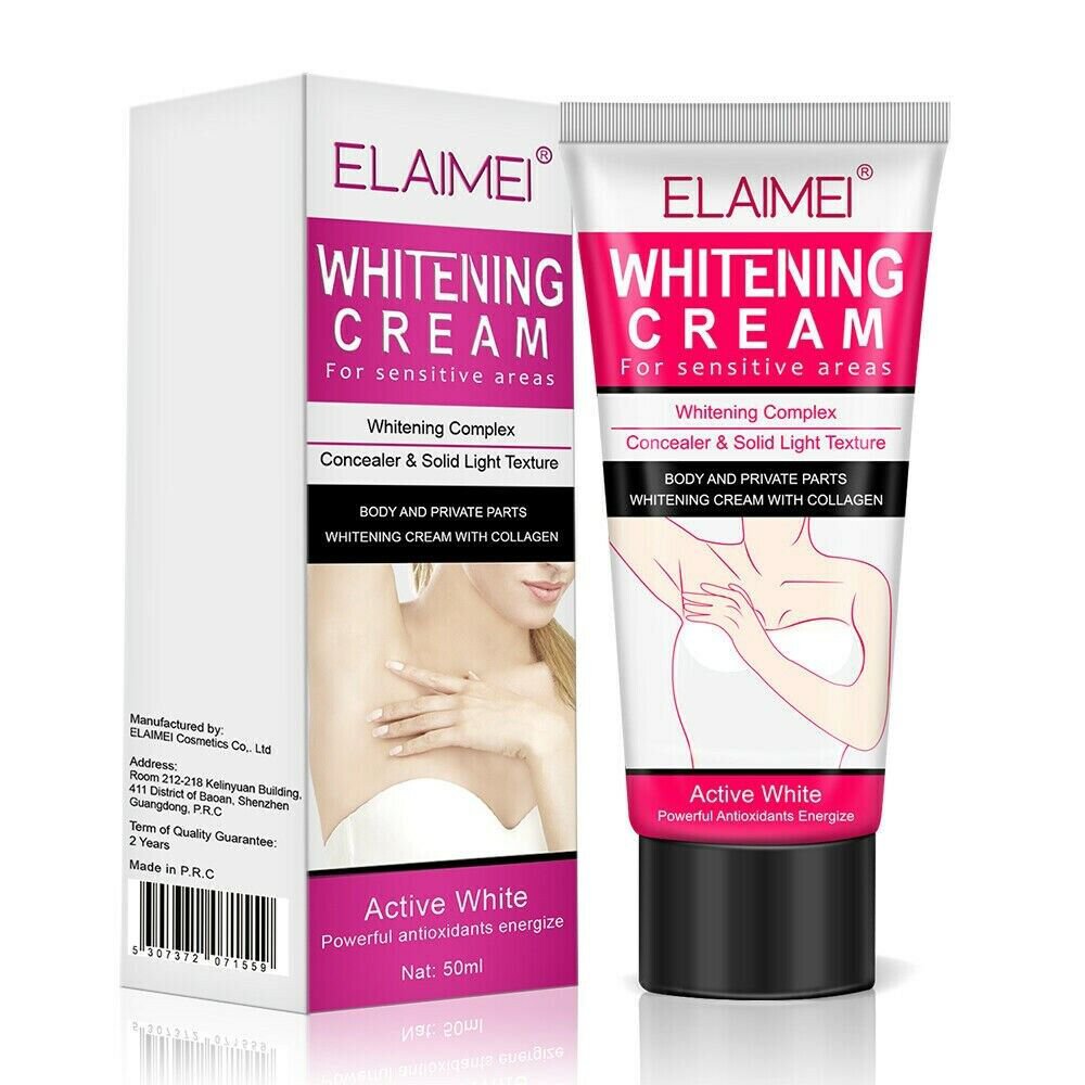 Crema Blanqueadora para piel blanquea manchas en cara axilas cuello entrepi