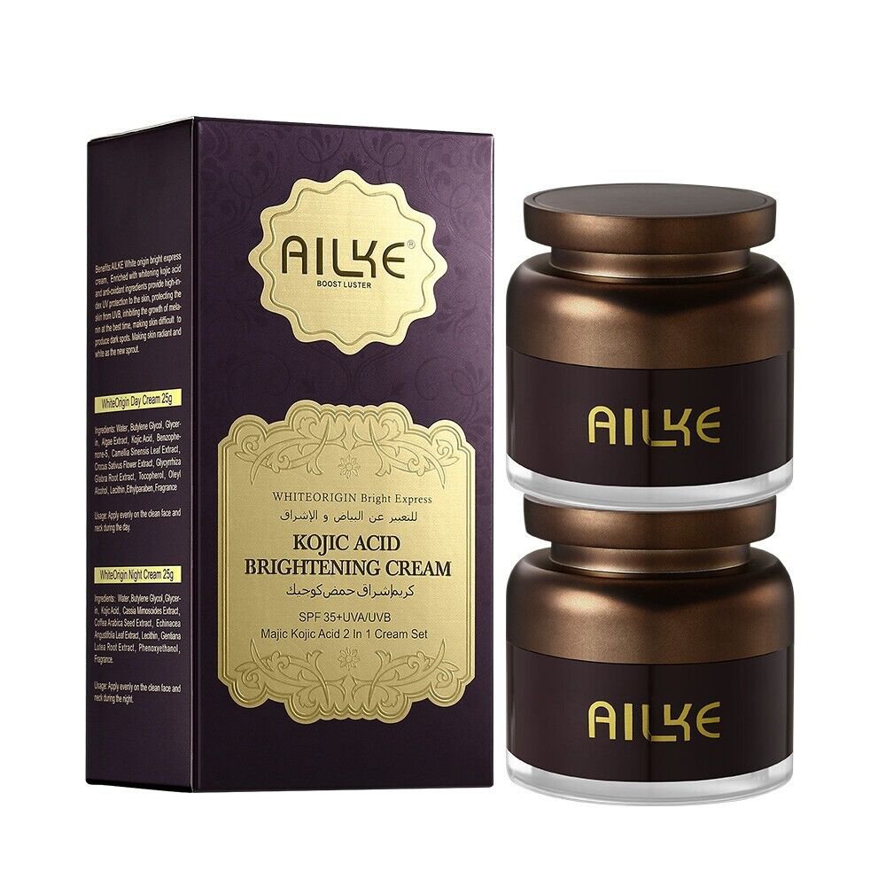 Ailke Kojic Acid Brightening Day Night Dark Spot Anti Freckle Moisturizing Cream