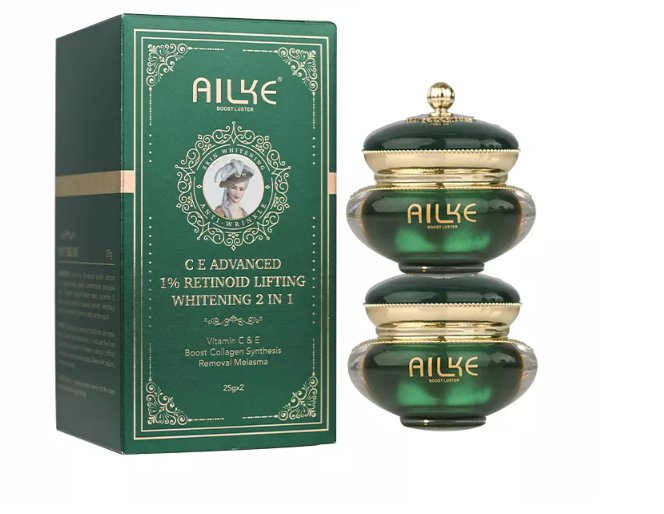 Ailke Retinol Lifting Whitening Revitalizing Day Night Moisturizing Firming 2pcs