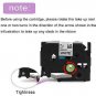 MarkDomain Compatible Label Tape Replacement for TZ TZe 241 Black on White 0.7"