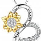 POPLYKE Sterling Silver Sunflower Jewelry Series for Women Girls You are My Suns