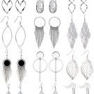 12 Pairs Drop Dangle Earrings boho Fashion Jewelry Vintage Statement Boho Bohemi