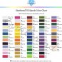Simthread 6 Polyester White Machine Embroidery Threads 1000M(1100Yards) for Brot