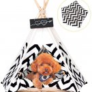 Arkmiido Pet Tent for Dogs Puppy Cat Bed White Canvas Dog Cute House Pet Teepee