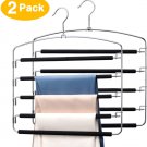 Pretigo Pants Hangers 5 Tiers Multi Pants Hanger Space Saving Trouser Hanger 2 P