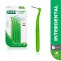 GUM Proxabrush Go-Betweens Interdental Brushes, Angle Cleaner, Tight, 4 Count (P