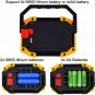 LED Work Light Rechargeable with USB Port, 2X COB Light 20W 1000 Lumen Portable