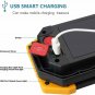 LED Work Light Rechargeable with USB Port, 2X COB Light 20W 1000 Lumen Portable