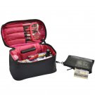 Travel Makeup Bags Small Cosmetic Bag Case Organizer Pouch for Women Black