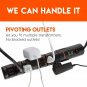 ECHOGEAR Power Strip Surge Protector with 8 Rotating-Outlets, Cable Management,